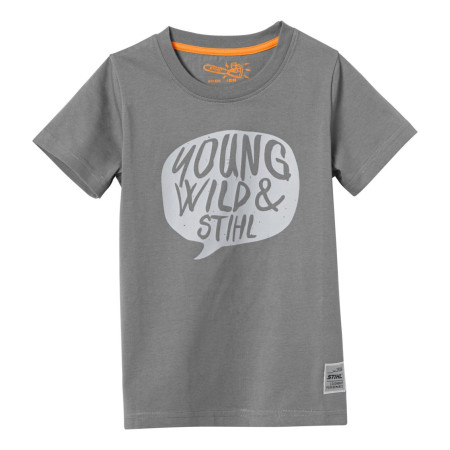 STIHL T-SHIRT YOUNG WILD Ανθρακί παιδικό